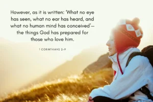 1 Corinthians 2-9 meaning, 1 Corinthians 2:9 explanation, Bible verse meaning, Daily Bible verses, God’s blessings Bible verse, Christian encouragement, Faith and hope verses, Apply Bible verses in life, Prayer based on 1 Corinthians 2:9, Simple Bible teachings